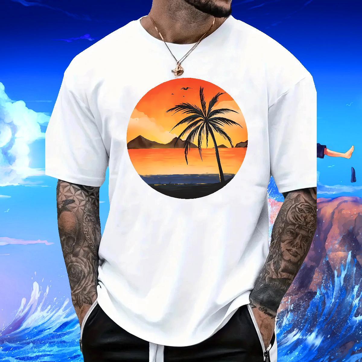 Loose Men Tops Tees 230g Cotton Daily Wear sun Anime Breathable Short Sleeve New Arrival Men T Shirts Tshirts