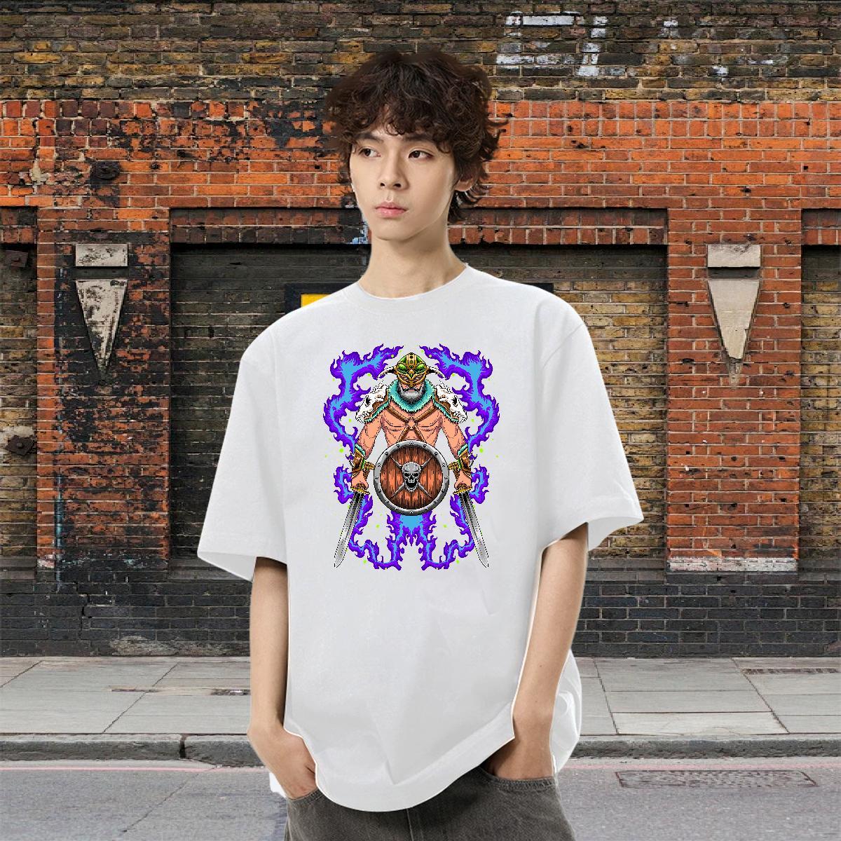 Designer Men Tshirts 230g 100% Cotton Casual ET Floral Print Breathable Short Sleeve 2024 New T Shirt For Man Tops Shirt