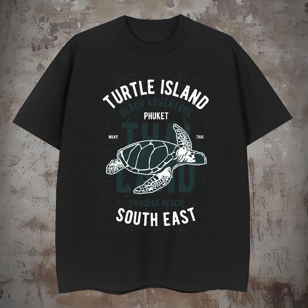 Man T Shirts 230g Cotton Spring Summer Breathable Crew Neck Cartoon Print Men Clothes T-Shirt DIY Customized Brand Tops Shirt