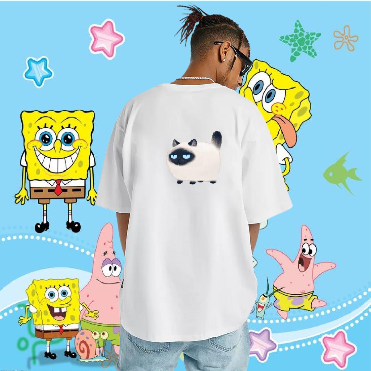 Custom T shirt 230g 100% Cotton cat Casual Beach Tops Round Neck Short Sleeve Cool Design Couples T Shirts Custom Printing