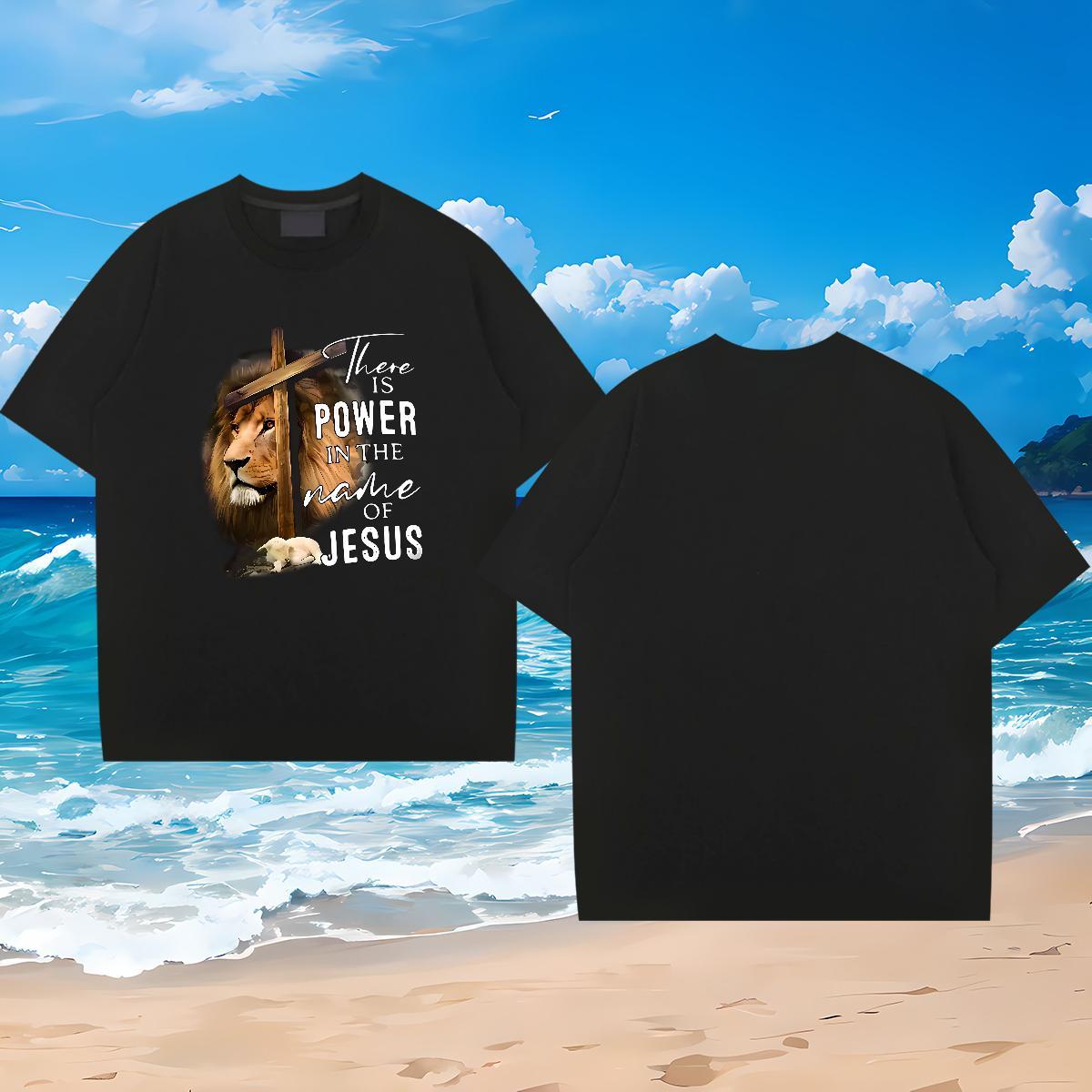 Fashion T-Shirts for Men 230g Cotton Outdoor Tops Breathable Short Sleeve Loose Tshirts Custom Cartoon