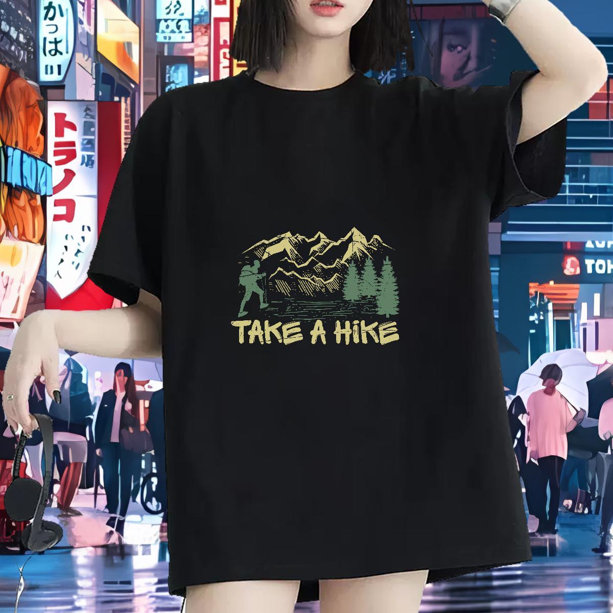Soft T-Shirts for Women Short Sleeve O-Neck Womens Tshirts Anime Print tree Casual Sport 100% Cotton 230g 2024 Tee Shirt