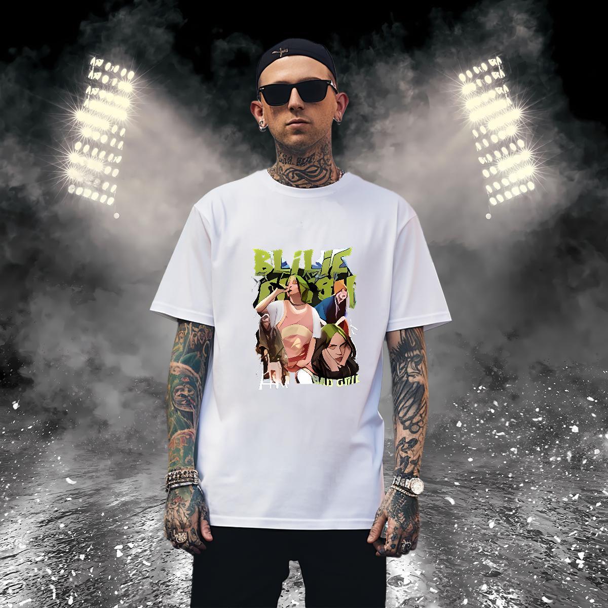 Men T Shirts 230g Pure Cotton character Daily Outfit Short Sleeve Soft Anime Print Men Clothes T-Shirt Designer Fashion Brand Tops