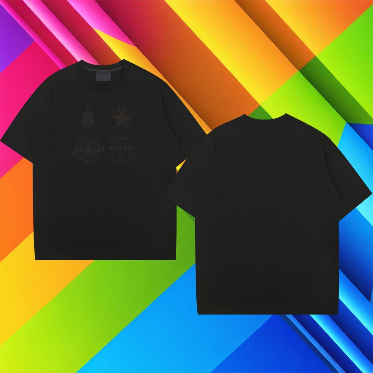 Designer Tshirts 230g 100% Cotton Outdoor letter Cartoon Print Breathable New Arrival T Shirts Men Wear