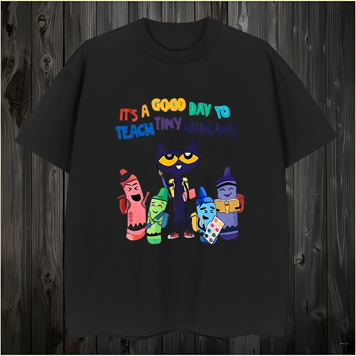 T Shirts Men 230g Cotton cat Casual Crew Neck Breathable DIY Couples T Shirts Factory Direct Comfortable Polos