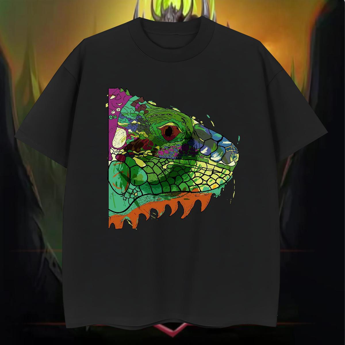 Stylist T-Shirts for Men 100% Cotton 230g fish head Casual Beach Clothes Short Sleeve Soft Comfortable Men Clothes T-Shirt Oversized 4XL
