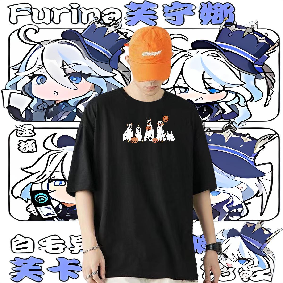 New T-Shirts 100% Cotton 230g pumpkin Spring Summer Tees Shirts Round Neck Short Sleeve Designer Men Tshirts DIY Anime