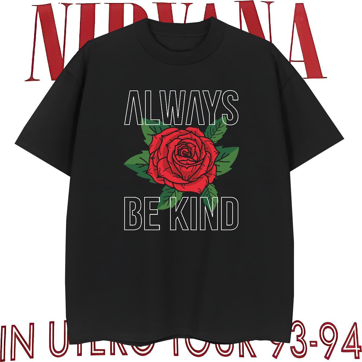 Factory Direct T-Shirts for Men 230g Cotton rose Beach Tshirts Crew Neck Breathable Cool Men Tops Tees Graphic