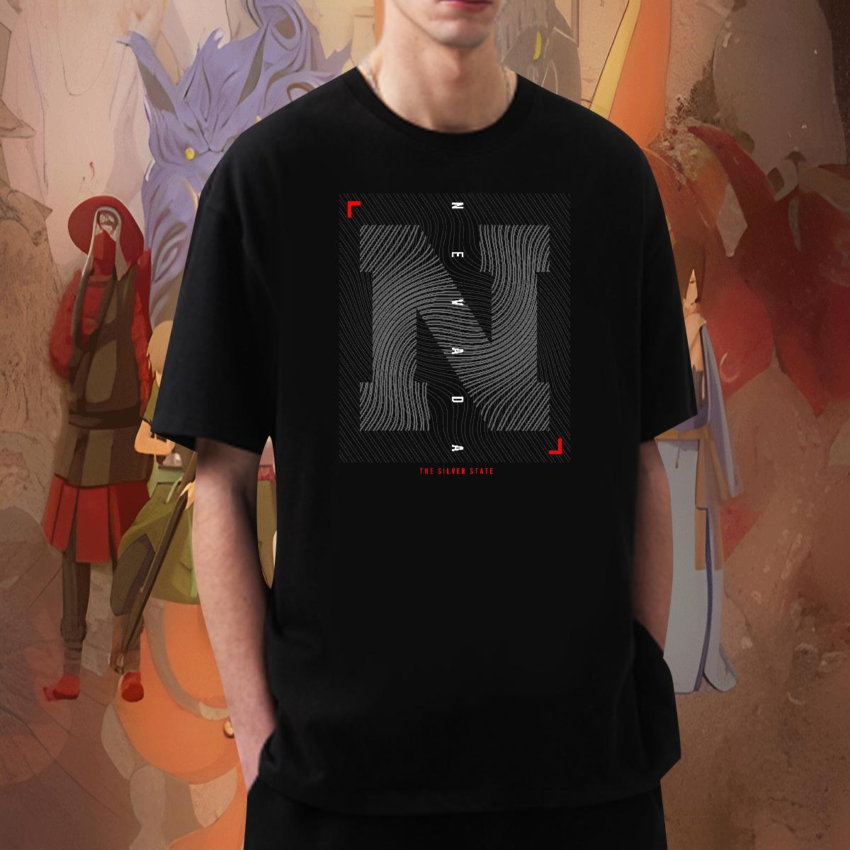 TOP Quality Men Clothes T-Shirt 100% Cotton 230g Street letter DIY Printed Round Neck Short Sleeve Classic Casual Mens T Shirts Wear