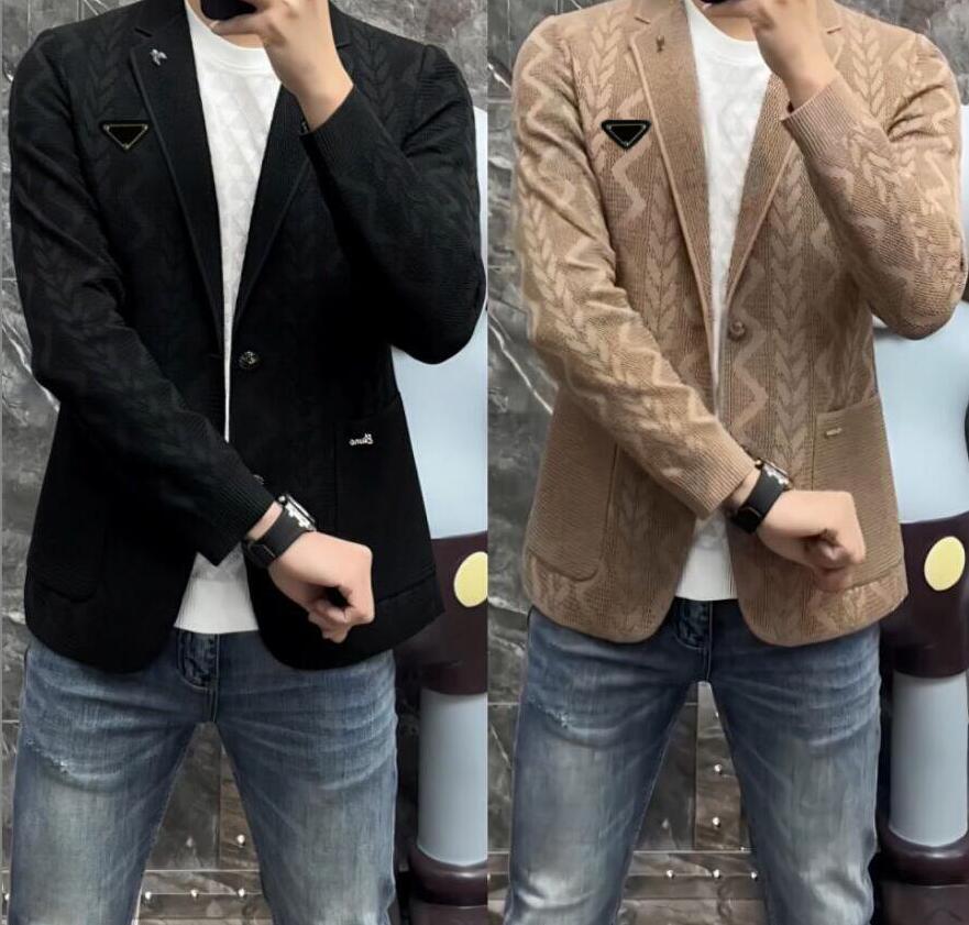 Brand Cardigan Sweater Men Clothing Hombre Botones Outwear Cardigan Sweater Luxury Letter Printed Cardigan Jacket Men Designer