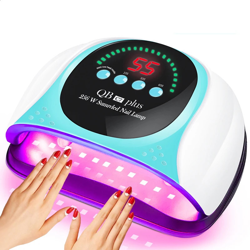 256W UV LED Nail Lamp 57 LEDs Professionals Nail Dryer for Curing All Nail Gel Manicure Lamp with Motion Sensor Nail Salon Use 240729