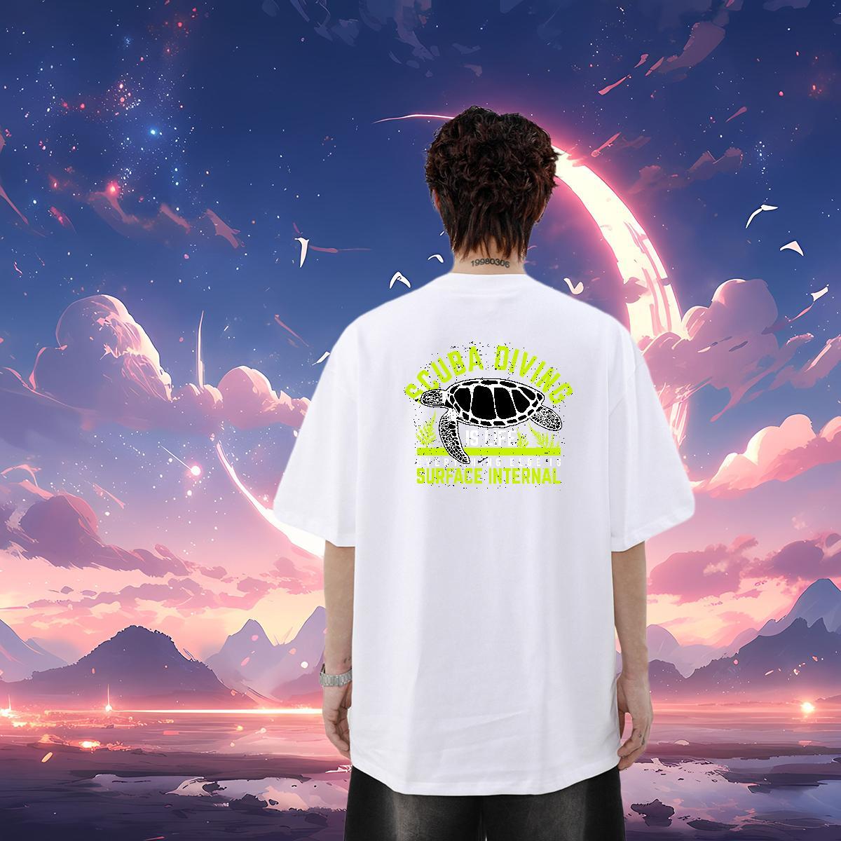 2024 Designer T-Shirts for Men 230g Cotton Street Wear Pure Cotton Soft Mens Tshirts Oversized 4XL