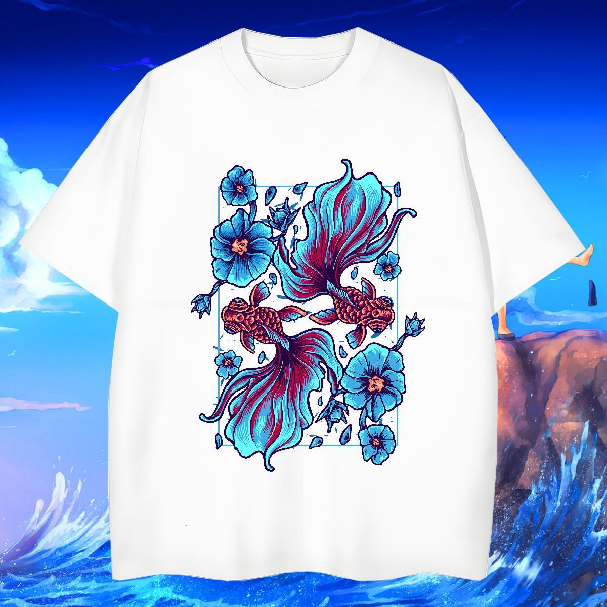 Man T Shirts 230g Cotton Street Casual O Neck Short Sleeves Black Oversized Mens Tshirts 2024 New Classic Tees