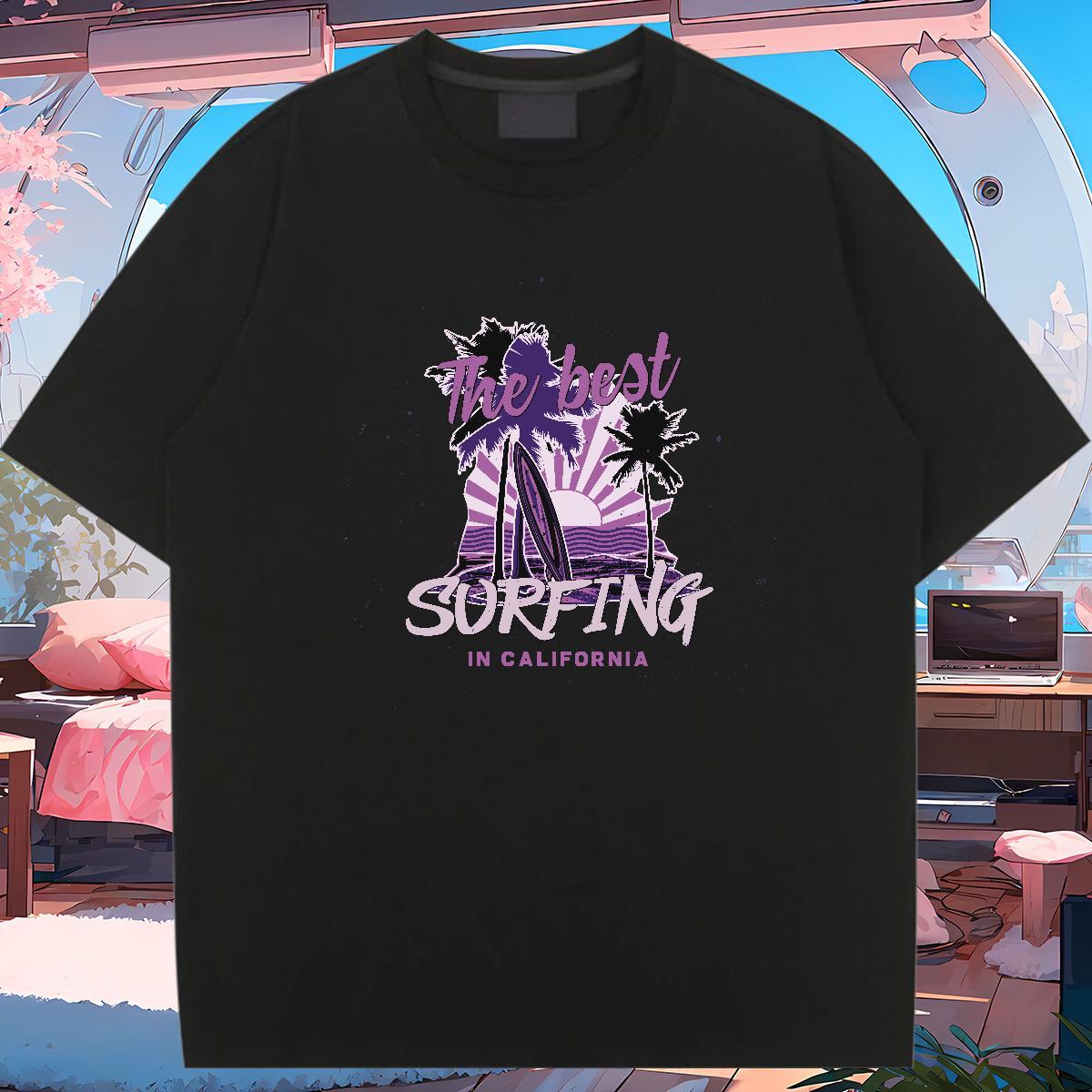 Wholesale T-Shirts for Women Breathable Short Sleeve Women Tees White Plus Size tree Daily Wear 230g Cotton 2024 Designer Tops