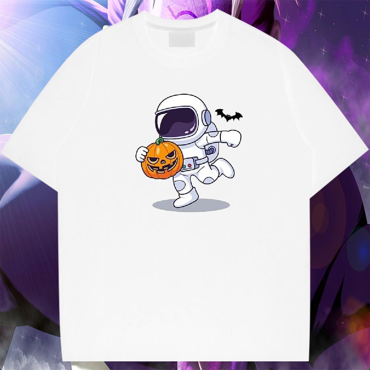 Loose Fit Mens Tshirts 230g Cotton Casual Daily Wear Cartoon Printing L-4XL Breathable Brand Mens T Shirts Tees Shirts