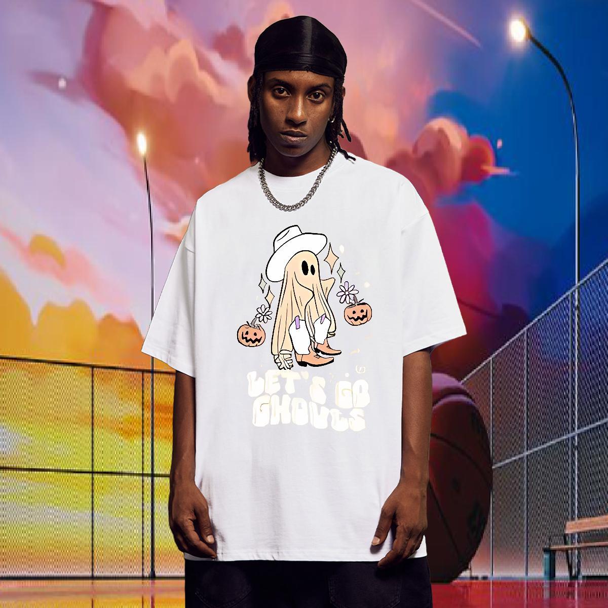 2024 Designer Mens T Shirts 230g 100% Cotton halloween Daily Wear Tees Short Sleeve O-Neck Brand Men Clothes T-Shirt Customized