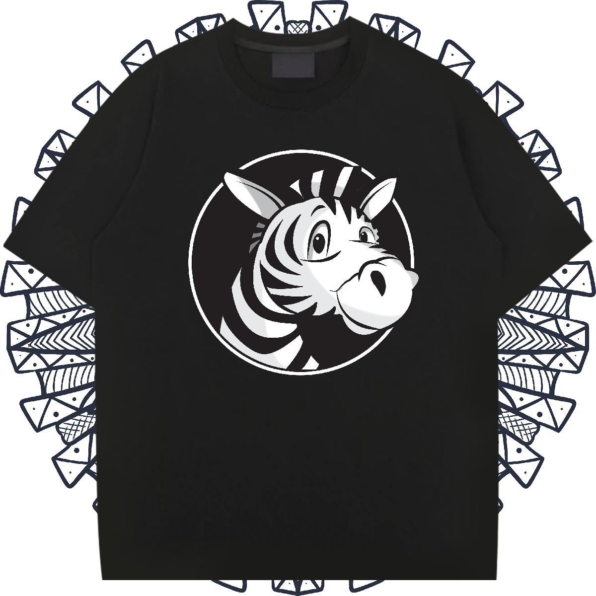 Loose Men Tshirts 230g Pure Cotton Hip Hop horse Custom Printing Breathable Short Sleeve New Designer Men T Shirts Tees Shirts