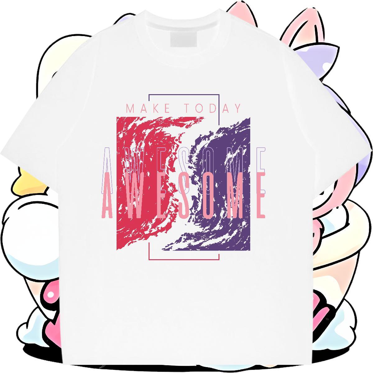 Designer Women T Shirts Breathable Crew Neck Woman Tshirt Cartoon Print tree Sport 230g 100% Cotton New Arrival Clothings