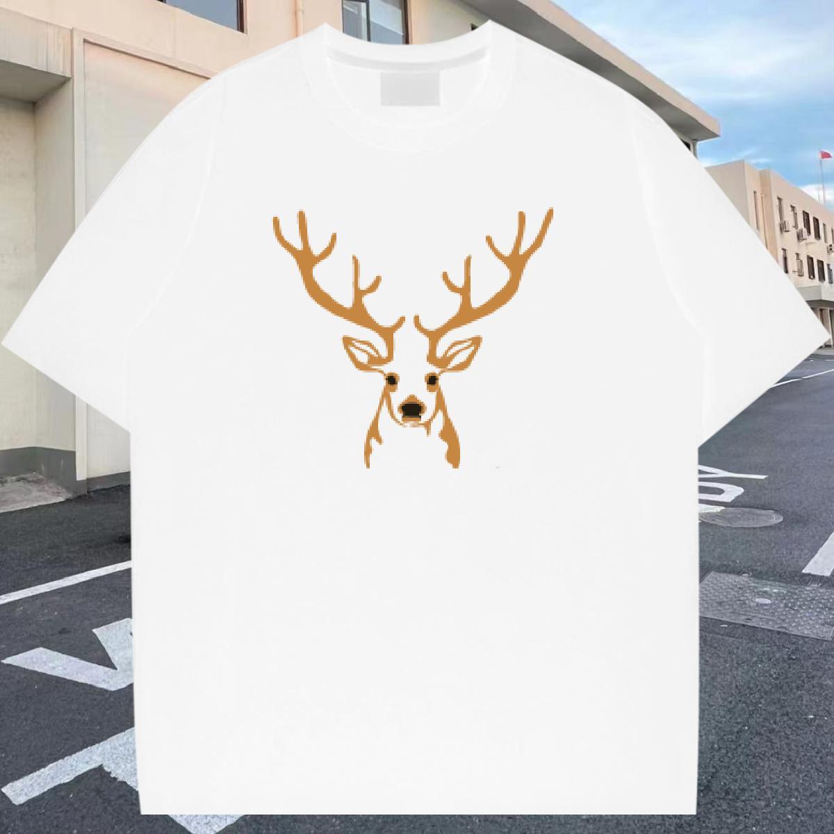 Classic Casual Man T Shirts 230g Pure Cotton Christmas Beach Tops Shirt Crew Neck Breathable Designer Tshirt for Man Woman Custom Printed