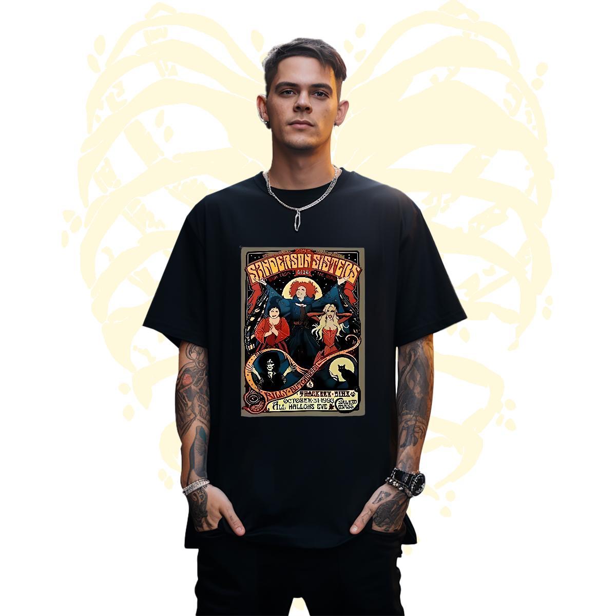 Cool Couples T Shirts 230g Cotton halloween T Shirt For Man Outdoor Breathable Crew Neck Skull Factory Direct Polos