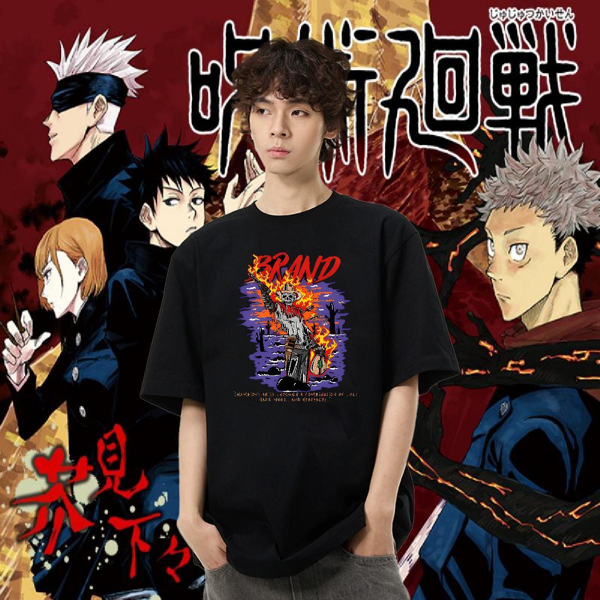 2024 Man T Shirts 230g Pure Cotton halloween Spring Summer Tees Breathable Crew Neck Loose Fit Men Tees DIY Logo Oversized