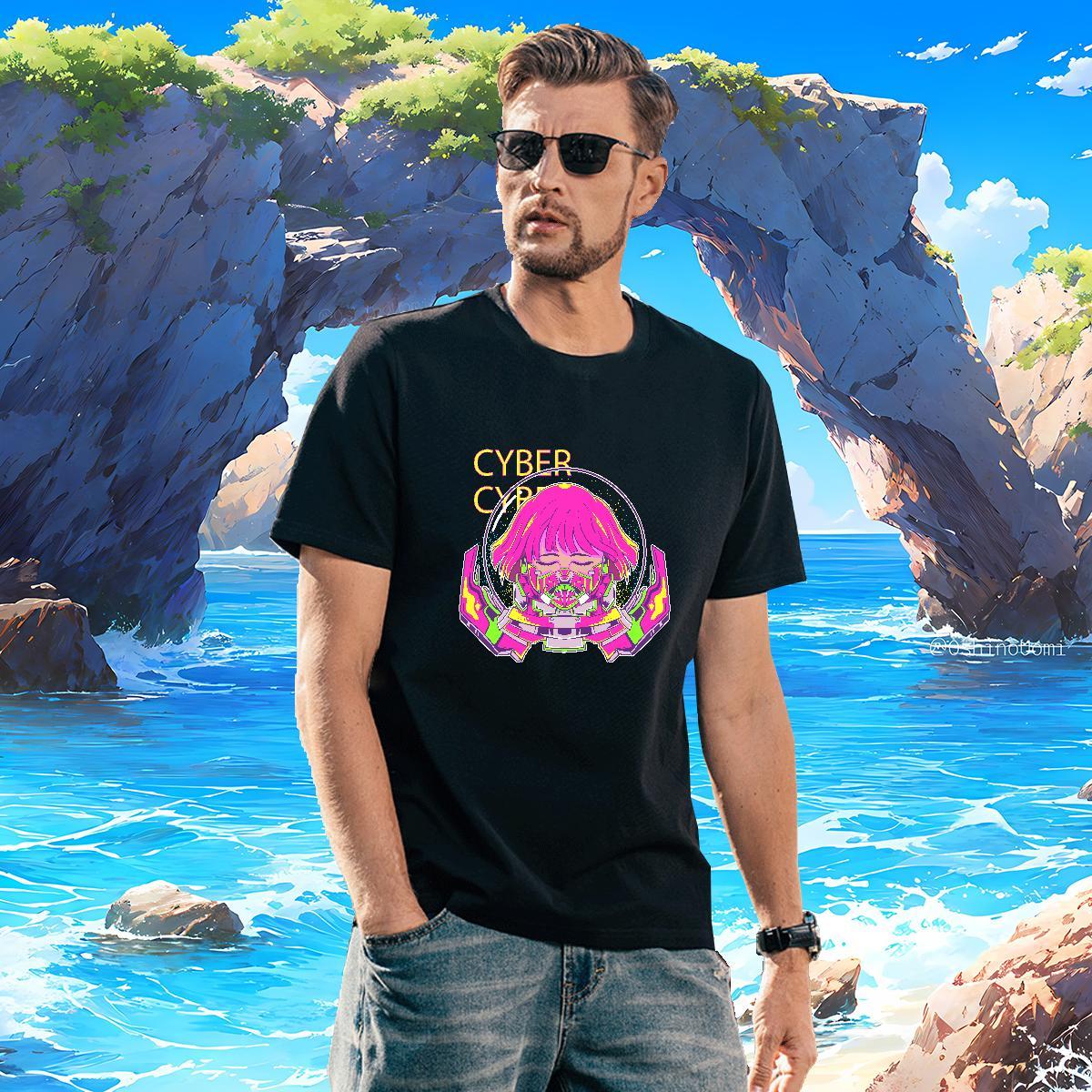 Mens T Shirts 230g Cotton portrait Spring Summer Breathable Crew Neck Customized Print Tshirts Fashion Designer TOP Quality Tops