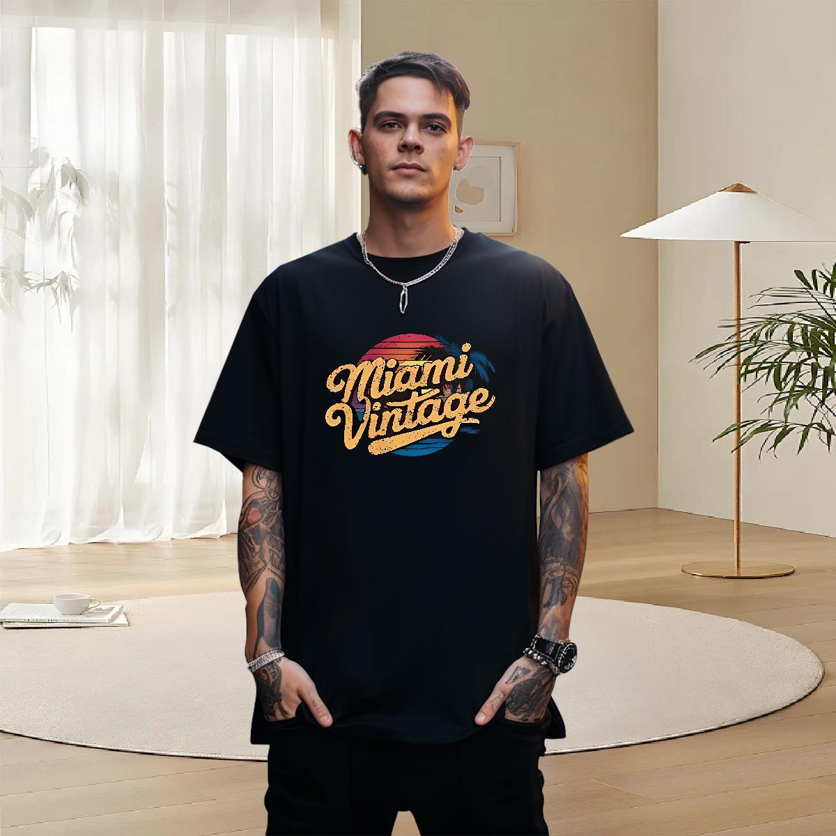 Popular Couples T Shirts 100% Cotton 230g Outdoor letter Cartoon Printing L-4XL O Neck Short Sleeves Fashion Man T Shirts Tshirts