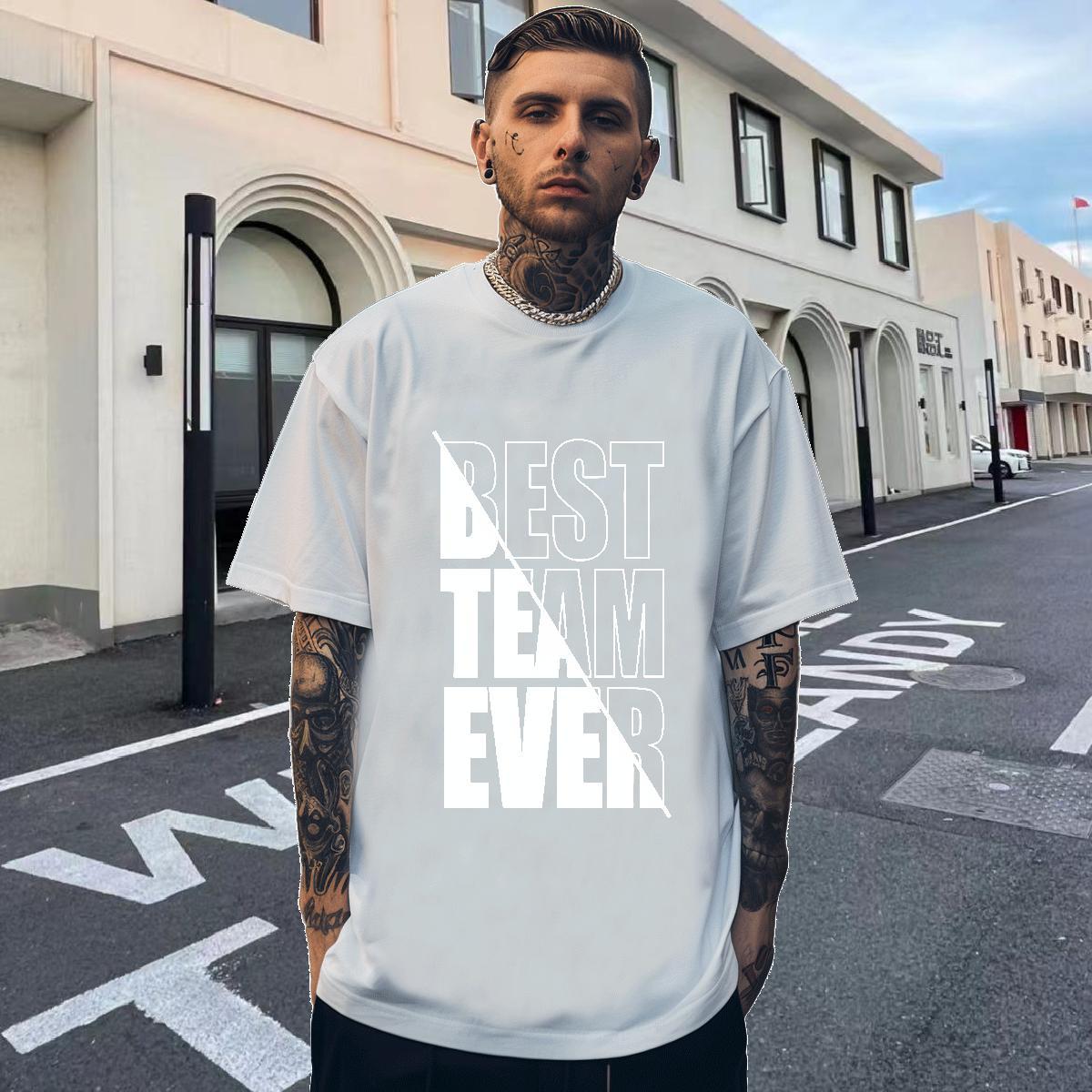 Designer Tshirts 230g Pure Cotton Outdoor letter Black White Breathable Soft DIY Customized T-Shirts Tee Shirt