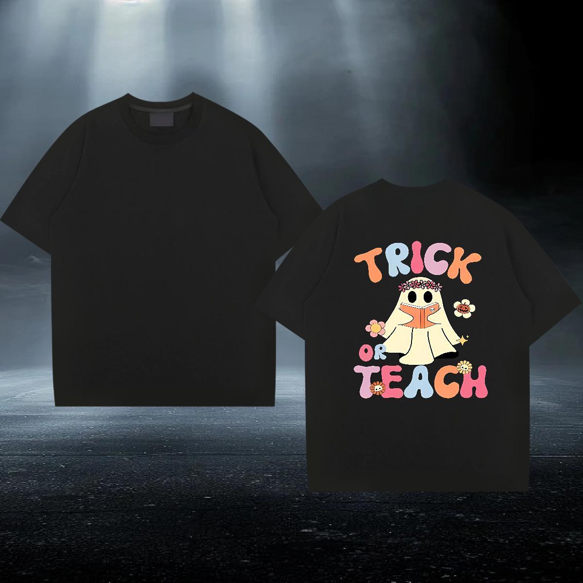 Fashion Men T Shirts 230g Pure Cotton halloween Outdoor Tops Tees Short Sleeve O-Neck Cool Design Tshirt for Man Woman Custom Printing