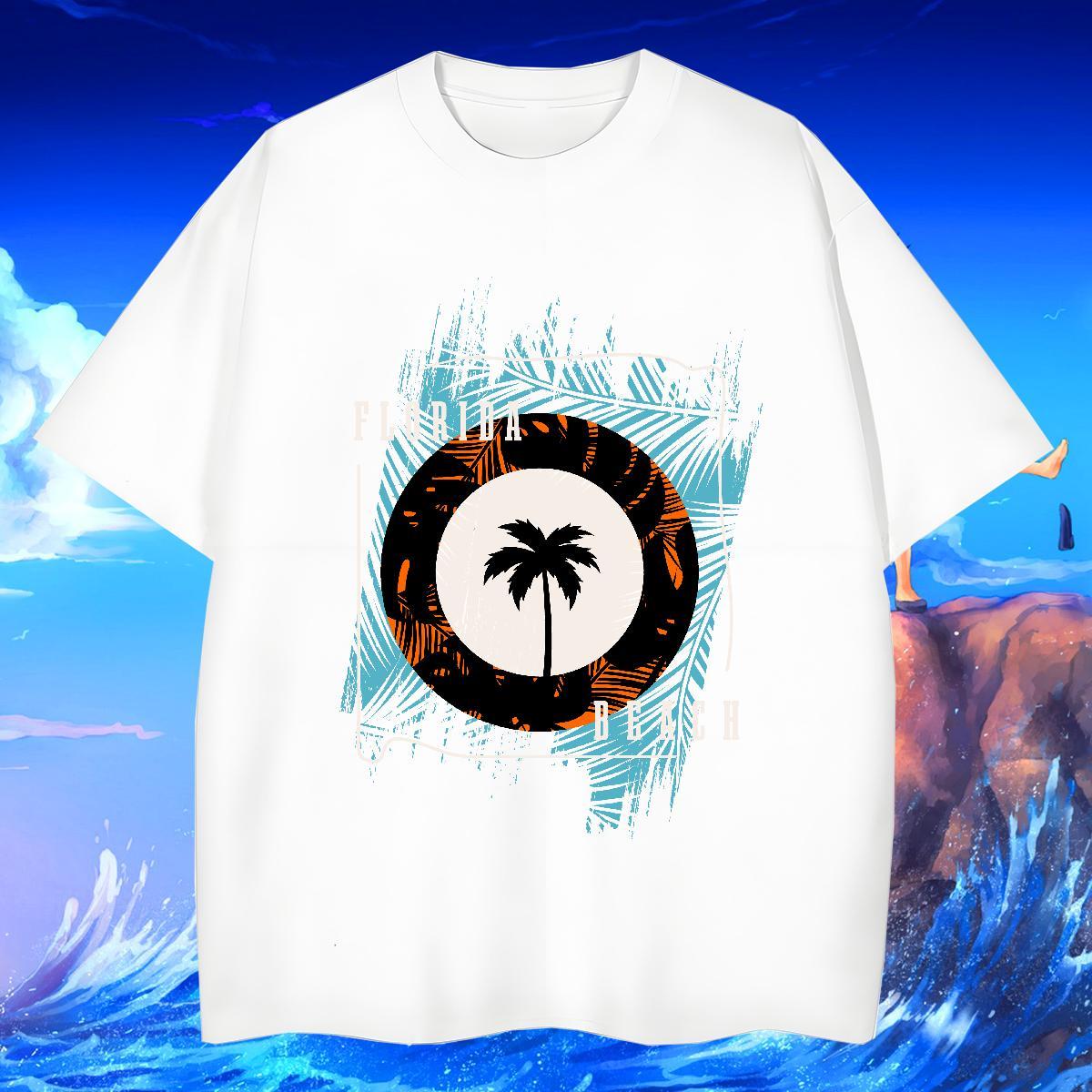 High Quality Mens Tshirts 230g Cotton Daily Wear letter Skull Breathable Crew Neck DIY T shirt Tee Shirt