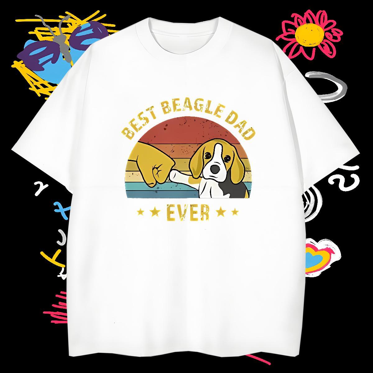 T-Shirts 230g 100% Cotton dog High Street Hip Hop O Neck Short Sleeves Plus Size Custom Tshirts New Designer Unisex Wear