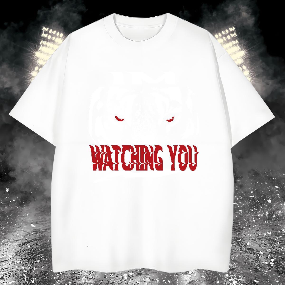 DIY T-Shirts for Men 230g Pure Cotton tiger Spring Summer Tops Breathable Soft Brand Tshirt for Man Woman Cartoon Printing L-4XL