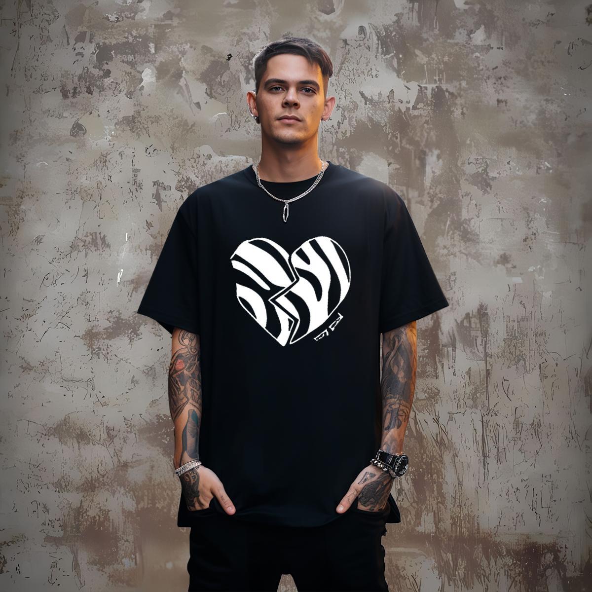 Men T Shirts 230g Pure Cotton handpainted Casual Daily Wear O-Neck Short Sleeve Floral Print Tshirts New Classic Tops