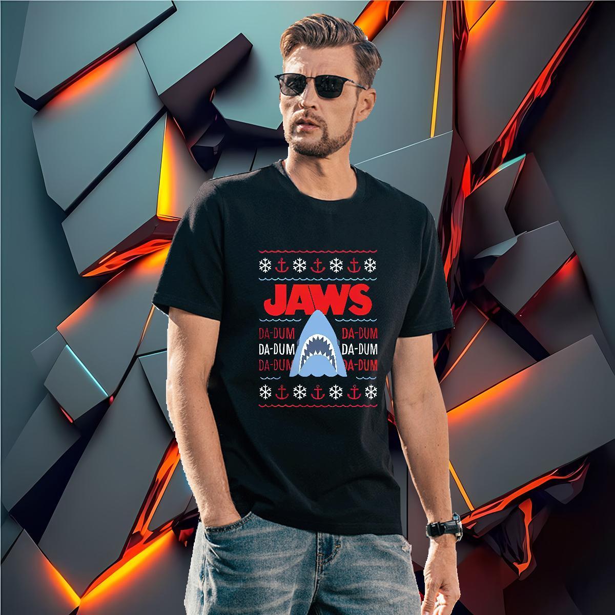 Mens T Shirts 230g Cotton shark Hip Hop Street Breathable Crew Neck Customized Men Tops Tees Wholesale Brand Wear