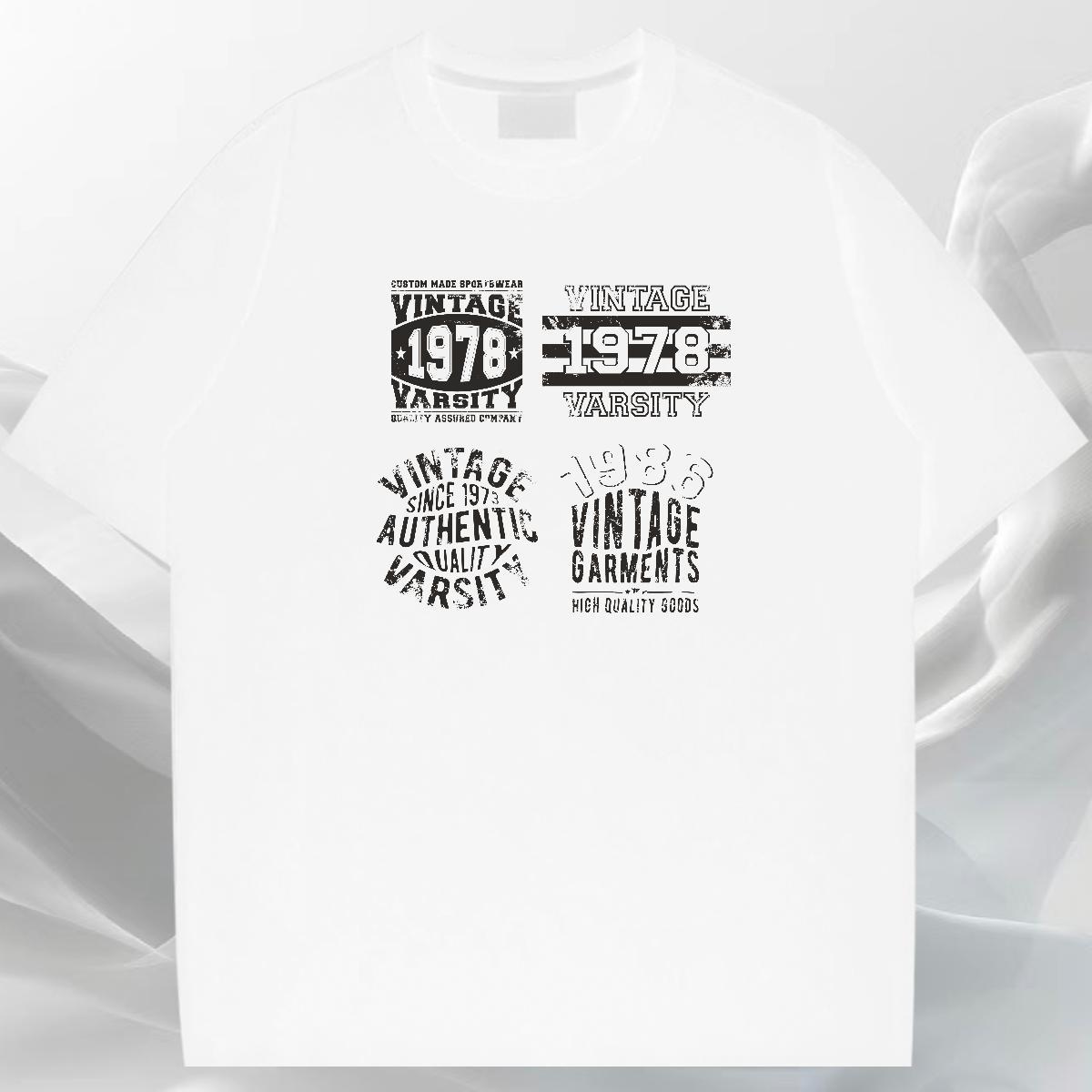 Designer Mens Tshirts 230g Pure Cotton Home Outdoor letter White Plus Size Breathable Crew Neck 2024 DIY Mens T Shirts Tops