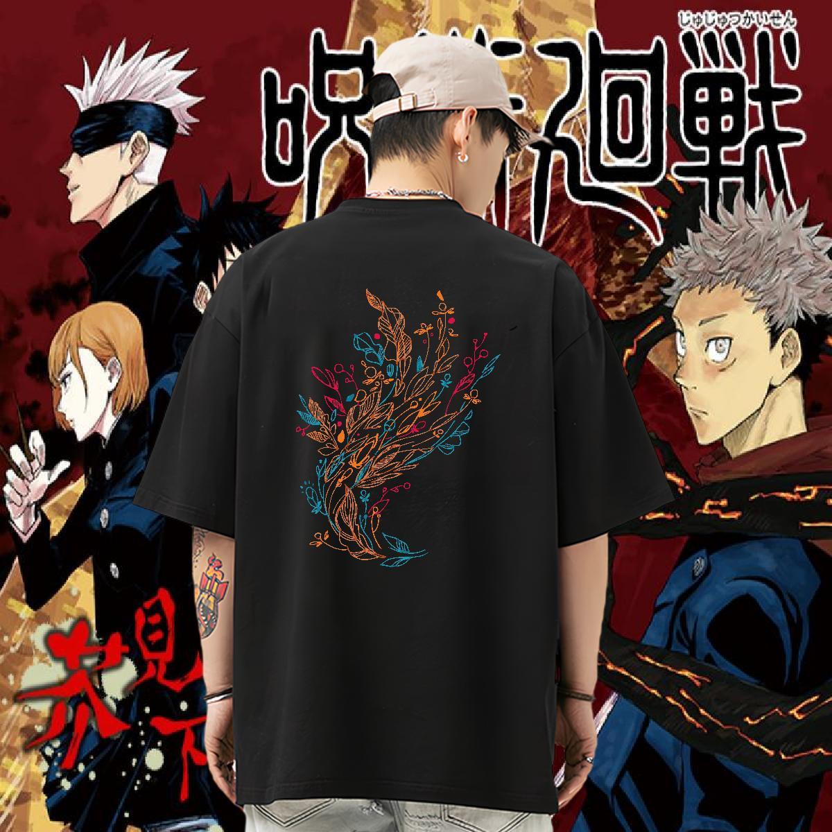 New Arrival T-Shirts 230g Pure Cotton tree Street wear Hip Hop Tops Crew Neck High Quality Couples T Shirts Custom Print Oversized