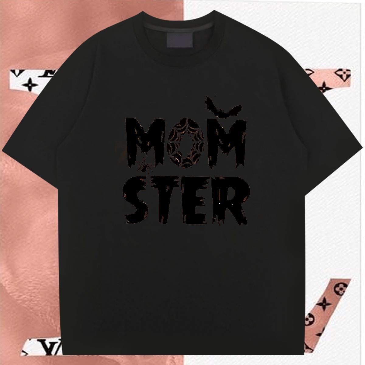 Free Shipping Mens T Shirts 230g 100% Cotton halloween Hip Hop Street Clothings Round Neck Short Sleeve Classic Tshirt for Man Woman Custom Print Over