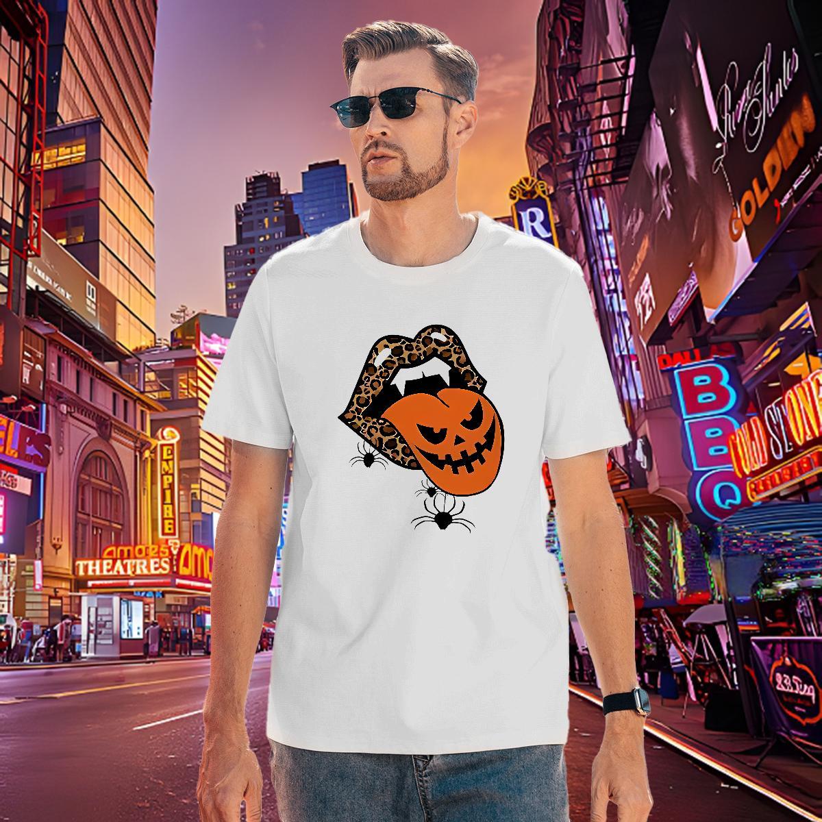 Loose Fit Tshirt for Man Woman 100% Cotton 230g halloween T-Shirts Daily Outfit Short Sleeve O-Neck Custom Anime DIY Tops Shirt