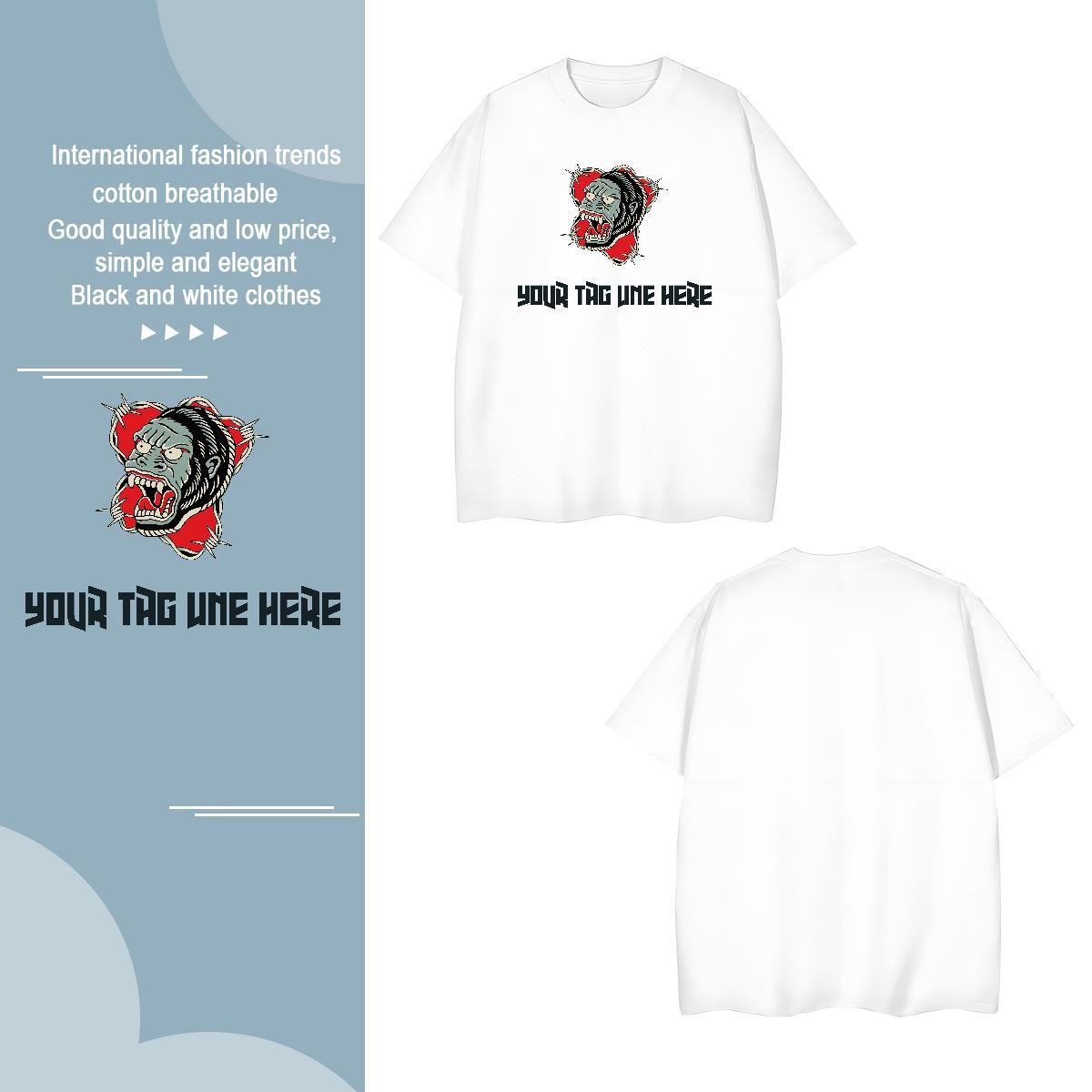 T Shirt For Man 230g Pure Cotton Street O Neck Short Sleeves Custom Big Size Tshirt for Man Woman Free Shipping Wholesale Tee Shirt