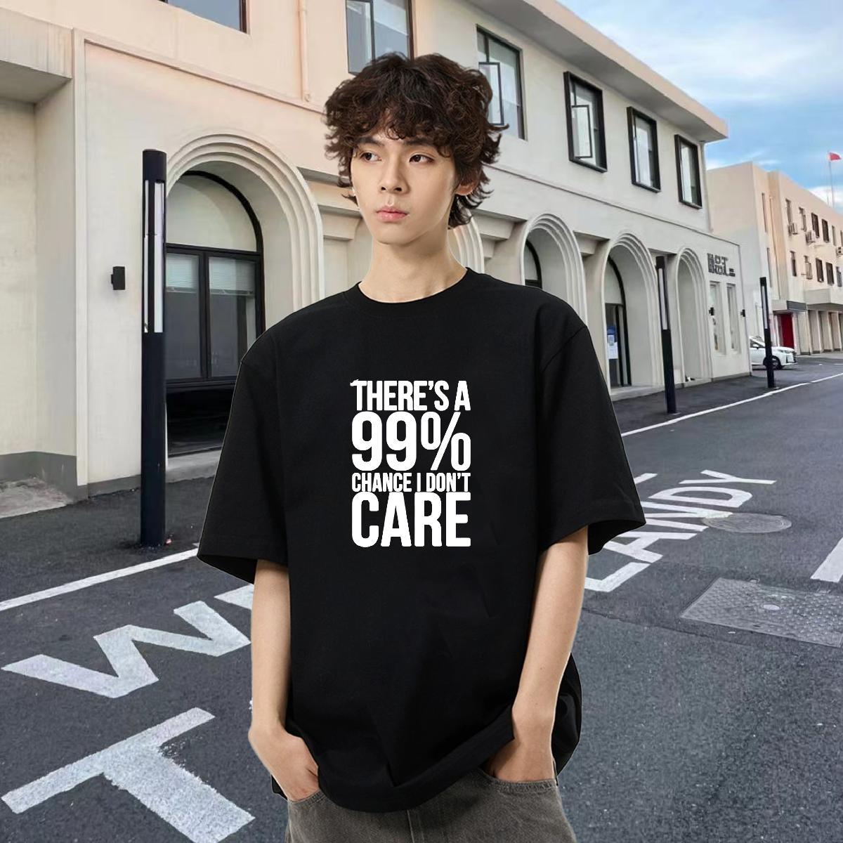 Wholesale Tshirt for Man Woman 230g 100% Cotton Sports Casual letter Anime Print Crew Neck Breathable Free Shipping T Shirt For Man Clothes