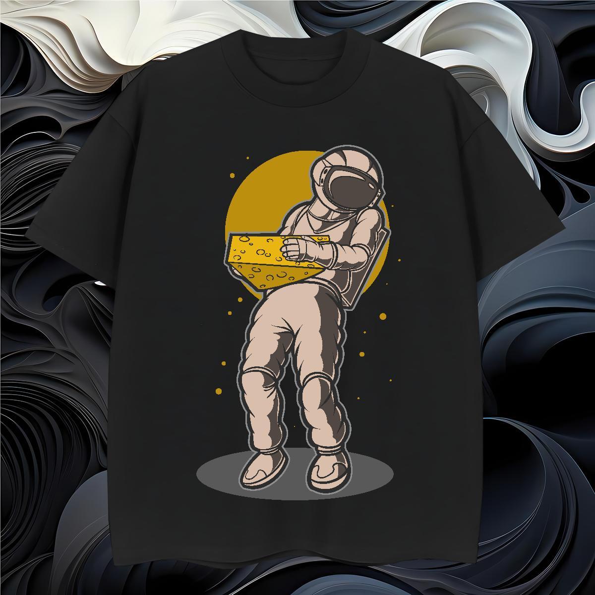 T shirt 100% Cotton 230g universe Beach Breathable Short Sleeve Customized Print Couples T Shirts Brand Loose Clothings