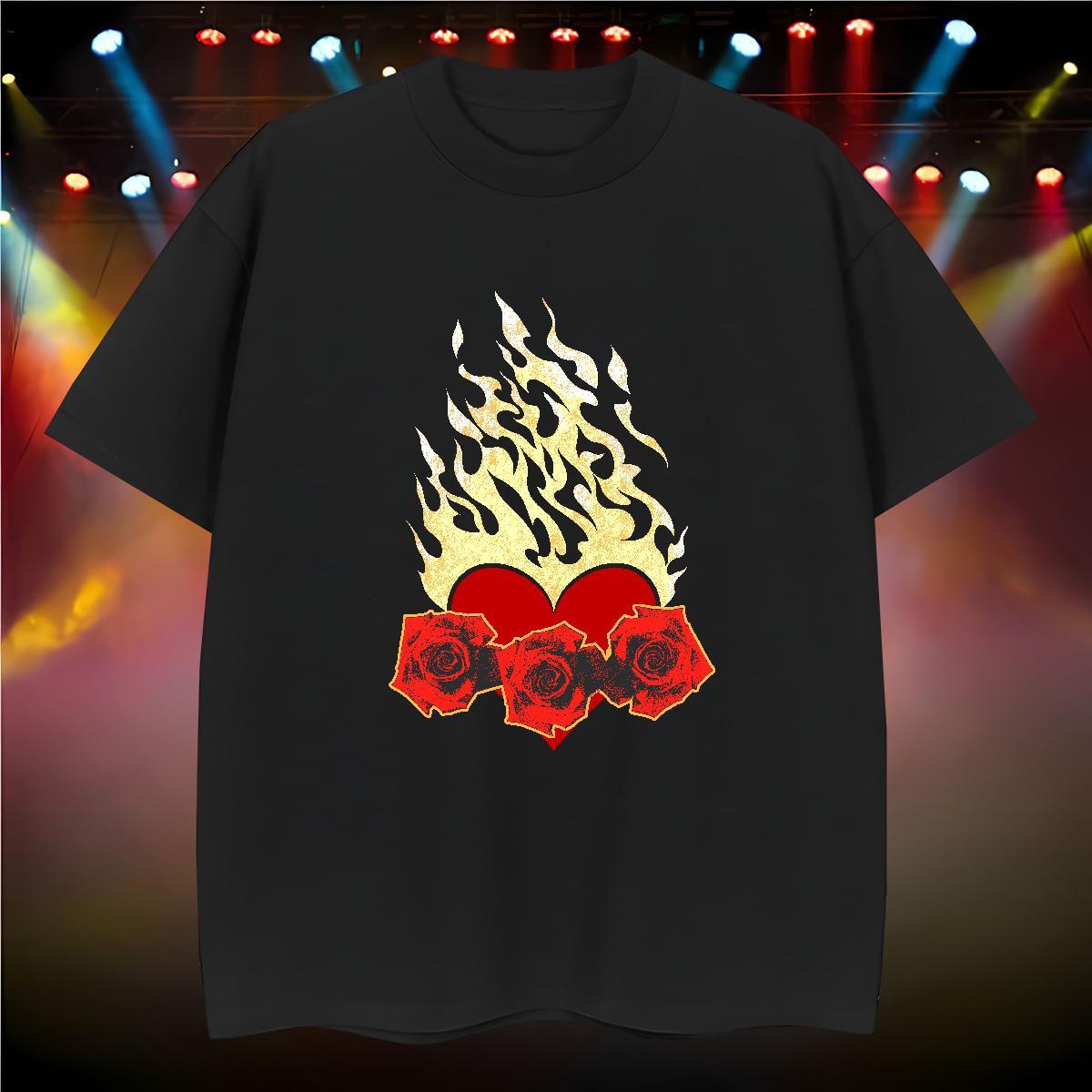 Men T Shirts 230g 100% Cotton painting Sports Casual Breathable Crew Neck Custom Print Plus Size Men Tops Tees 2024 DIY Cool Design Tee Shirt