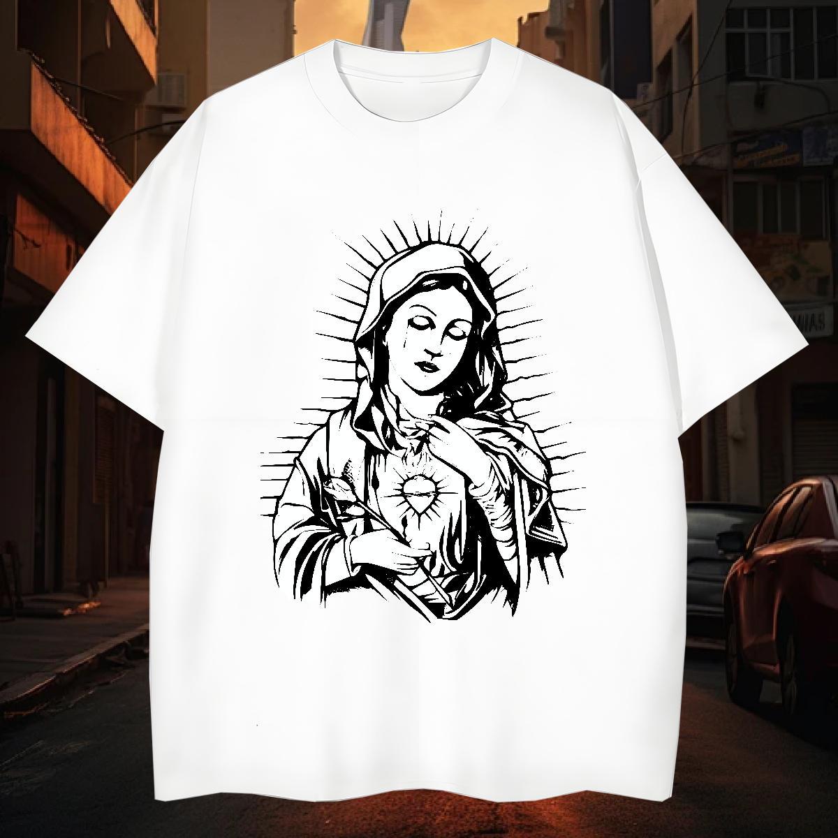 T Shirts Men 230g Pure Cotton nun Street Casual Crew Neck Custom Printed Men Tops Tees Free Shipping Wholesale Clothings