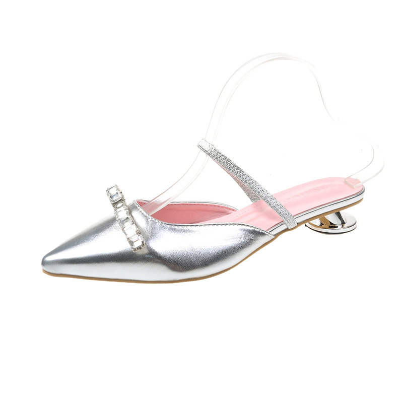 Dress Shoes Rhie Bow High Heeled Sandals Women Ankle Straps Low Heel Square Headed Pumps Sandalias Mujer