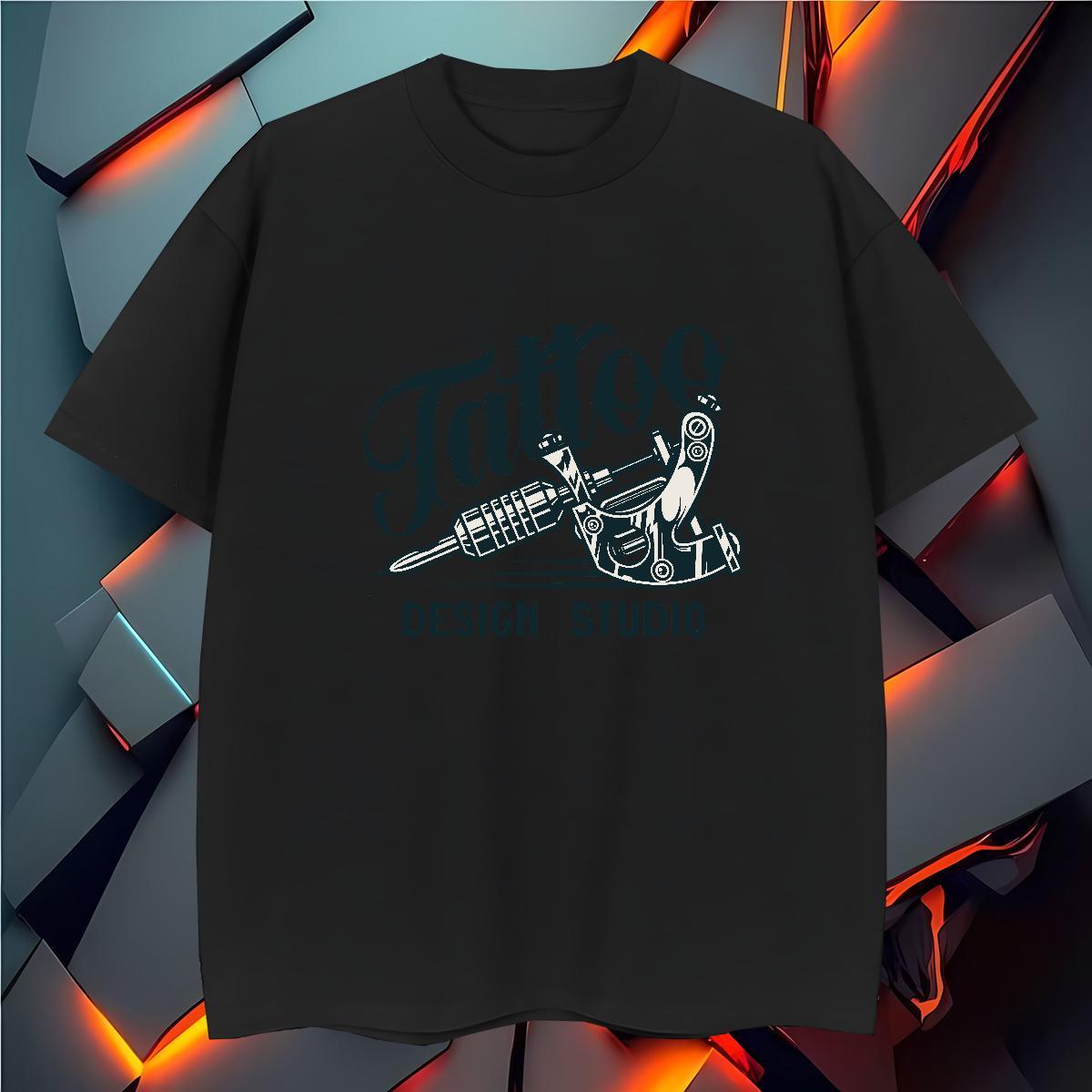 Fashion Casual Mens T Shirts tool Tees 230g Pure Cotton Sports Casual Free Shipping Custom Print Plus Size Breathable Soft Men Tops Tees