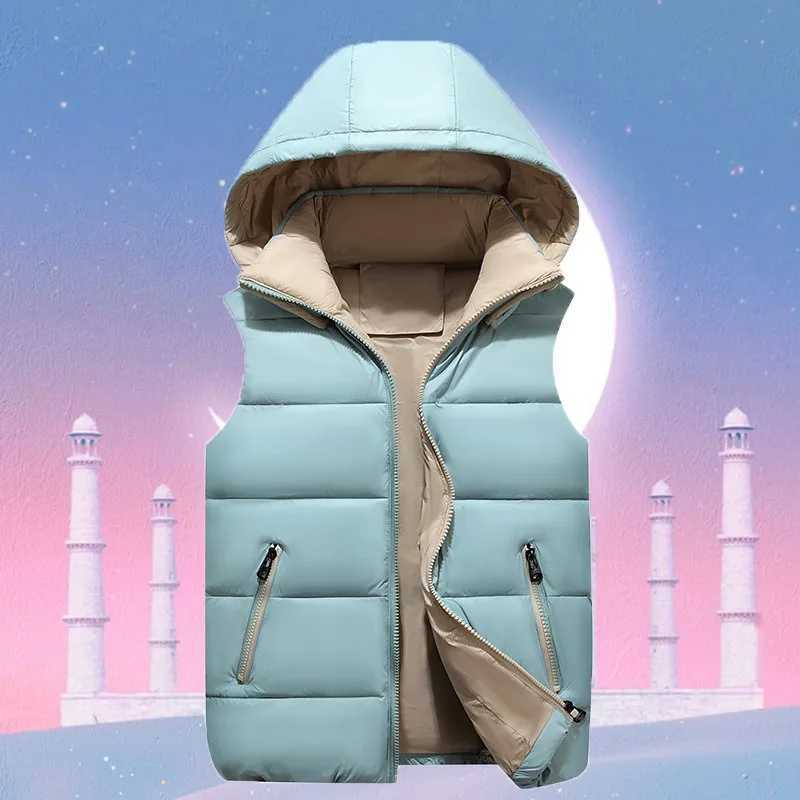 Childrens vest girls boys outerwear outdoor clothing cotton sleeveless living jacket winter jacket baby clothingW240724
