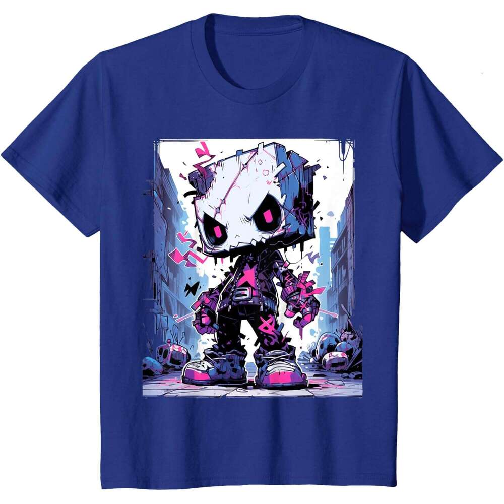 Mens T shirt Funny Monster Cute Cartoon Comic Halloween Graffiti Anime T-Shirt shirts tshirt graphic tee Casual tops summer clothes Short sleeve