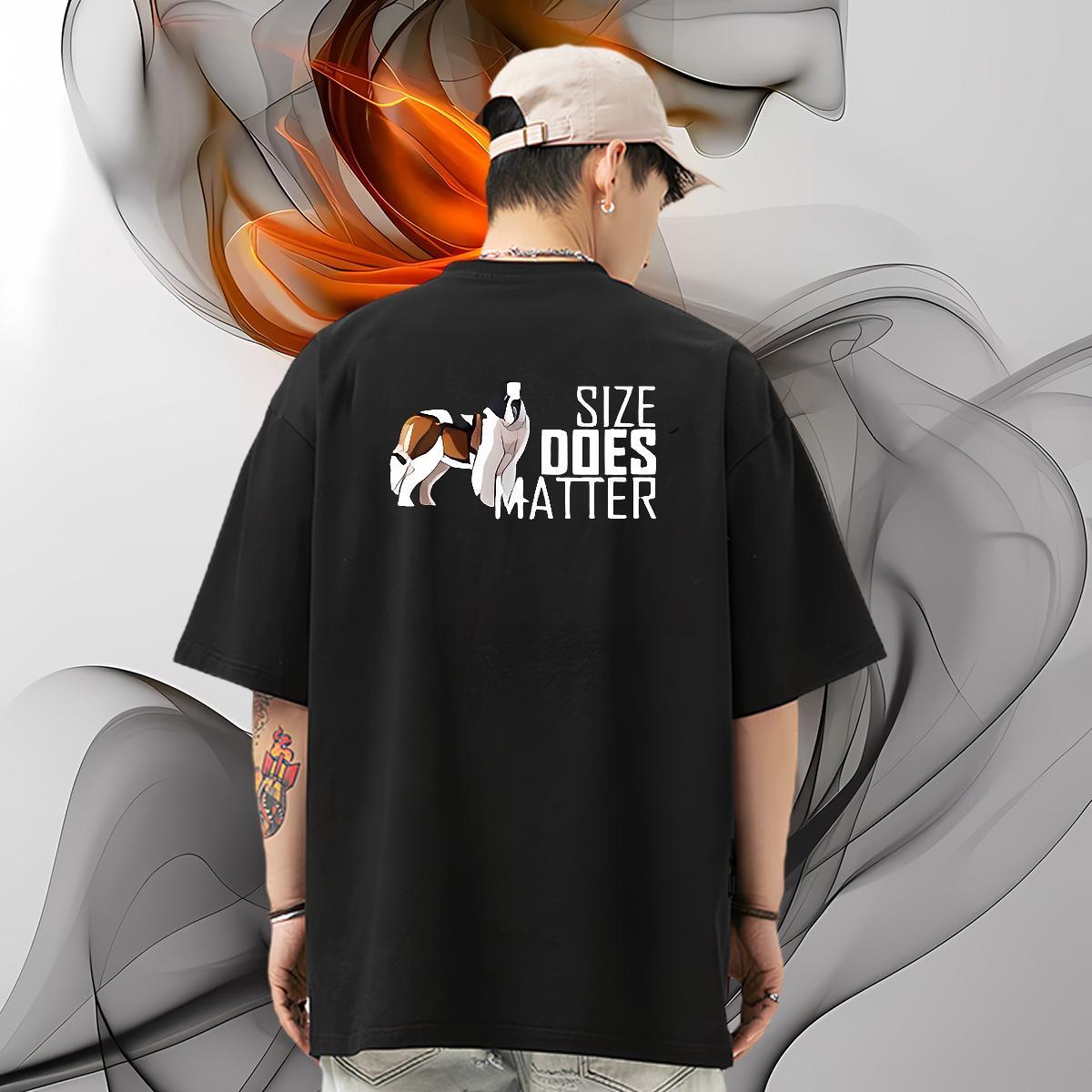Custom T-Shirts for Men 100% Cotton 230g dog Daily Outfit Clothings Crew Neck Breathable Cool Design Men Tshirts Anime Print