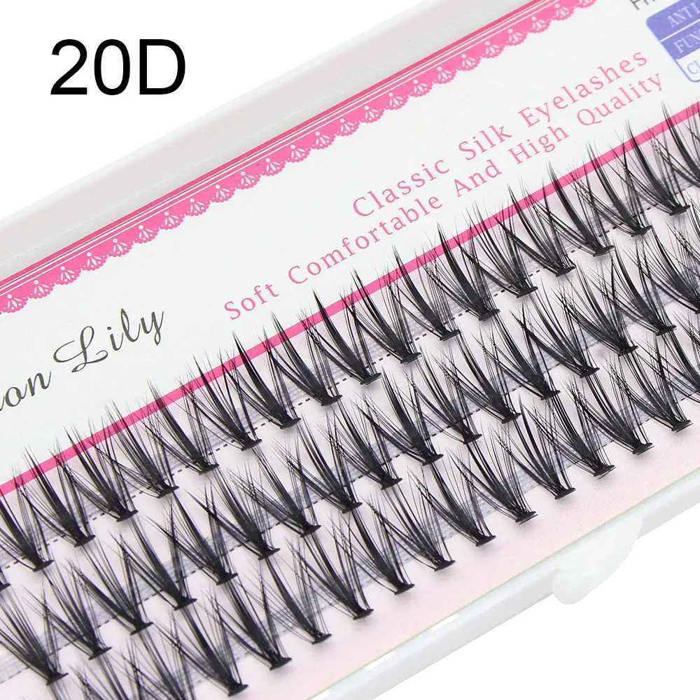 60 bundles of luxurious thick clustered eyelashes extended 3D Russian scroll graffiti fake 20D 30D mink eyelashes Bunche Cilias W240803