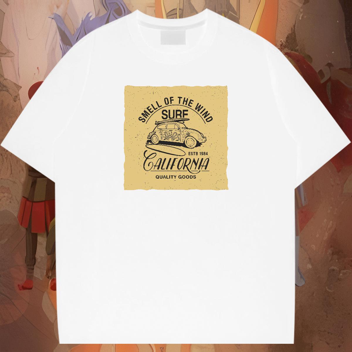 High Quality Men Clothes T-Shirt 230g Pure Cotton Street Casual car Anime Crew Neck Fashion Designer T Shirt For Man Tees Shirts